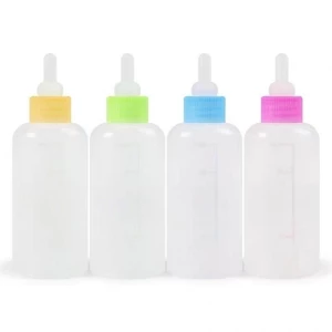 High-quality pet bottle set, dog bottle, cat and puppy bottle, multiple nipples, soft spout, with bottle brush