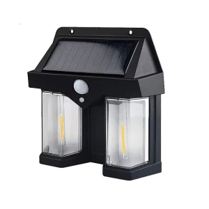 IP65 Outside lighting solar motion sensor led wall light outdoor garden gate garage decoration solar wall lamp