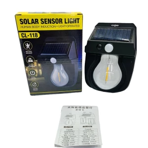 Solar Motion Sensor Light Outdoor 3 Lighting Modes Dusk To Dawn Solar Porch Lights Ip65 Waterproof Solar Wall Lanterns For Door