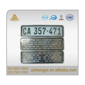 Vente en gros de haute qualité impression personnalisée en plastique plaque d'immatriculation de voiture européenne plaque d'immatriculation