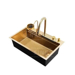 IF7546 High Pressure Glass Washer Rainfall Multifunctional Kitchen Sink Single Bowl Handmade Sink