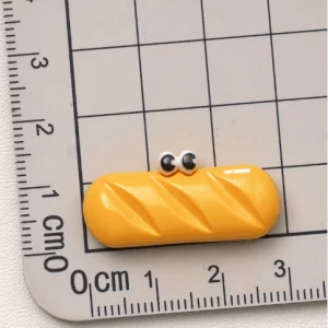 Cute eyes cookies funny Resin Colorful Cake Bread Food Charm DIY Refrigerator Sticker Thermos Cup Material Accessories