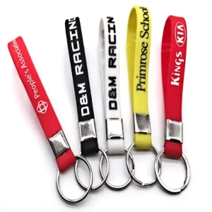 Custom OEM high quality cheapest price Rubber Key buckle silicone keychain