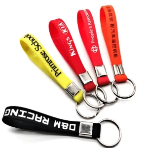 Custom OEM high quality cheapest price Rubber Key buckle silicone keychain