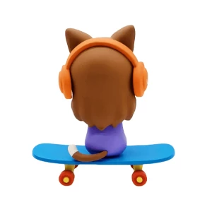 Hot Sale Colorful Small Size Skateboard ABS Popular Action Figure For Girls Customized Display Figure