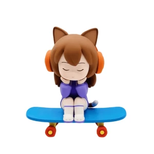 Hot Sale Colorful Small Size Skateboard ABS Popular Action Figure For Girls Customized Display Figure