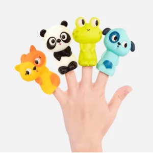 Custom tpr soft silicone hand finger puppet