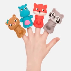 Custom tpr soft silicone hand finger puppet