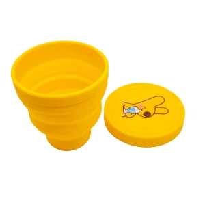 Food Grade Retractable Folding Traveling Camping Collapsible Silicone Cup Water Cup