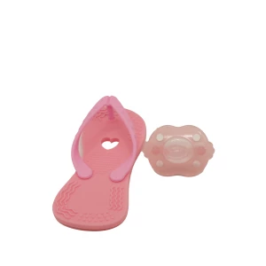 BPA Free Sustainable Non Toxic Mitten Socub Handle Baby Silicone Deer Teether Baby Chew Toys for Sucking Needs