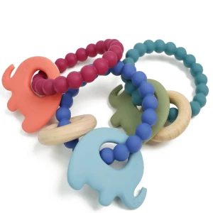 100% Food Grade Silicone Teether Ring