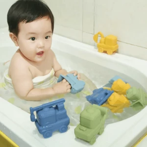 Summer Water Beach Toy Set Kids Baby Shower Silicone Vehicle Bath Toy Beach & Sand Toys For Children