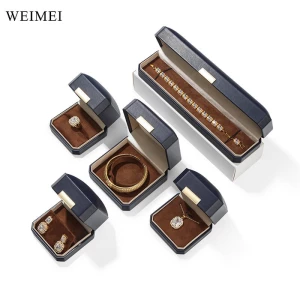 WEIMEI Luxury Custom Ring Necklace Pendant Packing Jewelry Box Gift Box