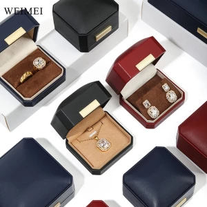 WEIMEI Luxury Custom Ring Necklace Pendant Packing Jewelry Box Gift Box