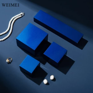 WEIMEI Custom Logo packaging necklace gift jewelry box Set Pink Led jewelry box high end jewelry packaging with light