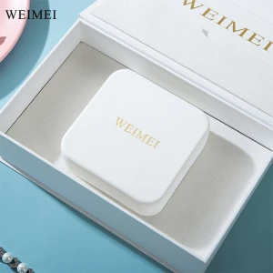 WEIMEI OEM White Jewelry Packaging Set Box Necklace Earring Ring Jewelry Gift Box Packaging Boxes