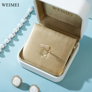 WEIMEI OEM White Jewelry Packaging Set Box Necklace Earring Ring Jewelry Gift Box Packaging Boxes