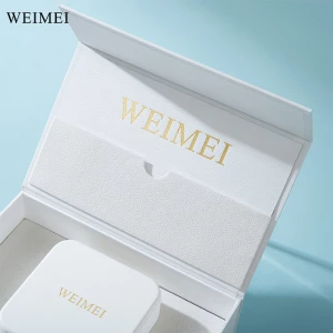 WEIMEI OEM White Jewelry Packaging Set Box Necklace Earring Ring Jewelry Gift Box Packaging Boxes