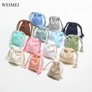 WEIMEI Jewelry Display Box With Pouch Bracelets Pouch Small Cotton Bags Jewelry Bag Pouch Gift Jewelry Package