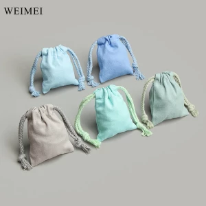 WEIMEI Jewelry Display Box With Pouch Bracelets Pouch Small Cotton Bags Jewelry Bag Pouch Gift Jewelry Package