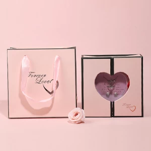 WEIMEI custom logo jewelry packaging simulation flower jewelry box eternal flower box gift