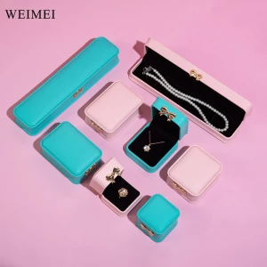 WEIMEI Custom Ring Pendant Gift Boxes Wholesale Luxury Small Necklace Jewelry Box Packaging