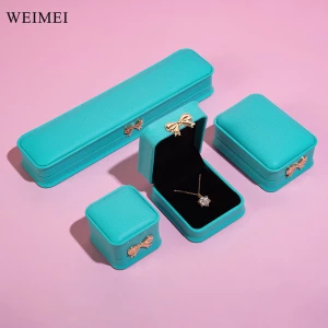 WEIMEI Custom Ring Pendant Gift Boxes Wholesale Luxury Small Necklace Jewelry Box Packaging