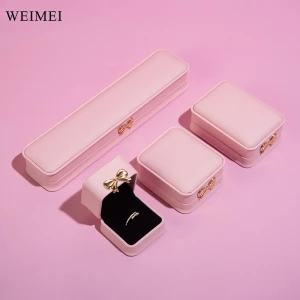 WEIMEI Custom Ring Pendant Gift Boxes Wholesale Luxury Small Necklace Jewelry Box Packaging