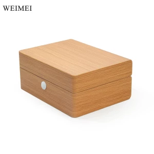 WEIMEI High Quality Luxury Custom Logo Single Watch Gift Box Pine Wood Wooden Watch Box