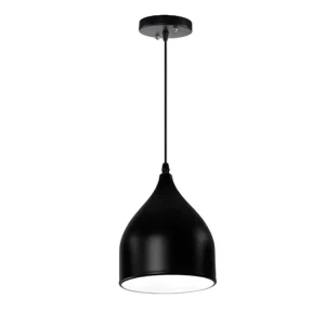 Modern simple black one light kitchen dining room pendant