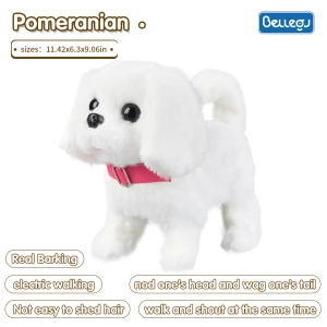 A 29cm large electric plush teddy dog toy kids gift Pet toys