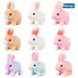 Robot Rabbit Toy Plush Electronic Rabbit Walking Jumping Cute Pet Running Shake Ears Electric Animal Toys For Kids Baby Gifts ,Easter Gift