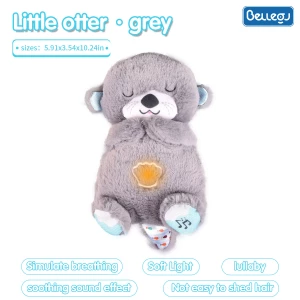 Wholesale Breathing Teddy Bear Multicolour Soothing Snuggle Otter Breathing Otter Plush Toy Gift