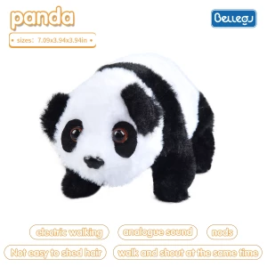 Electric Plush Panda Pet Toys Children Battery Operation Walking Panda Stuffed Plush Animal Doll Toy