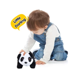 Electric Plush Panda Pet Toys Children Battery Operation Walking Panda Stuffed Plush Animal Doll Toy