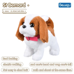 A 29cm large electric plush teddy dog toy kids gift Pet toys