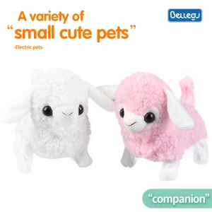 A walking tail wagging simulation barking sheep electric plush toys pet toys animal plush toys