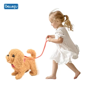 A 29cm large electric plush teddy dog toy kids gift Pet toys