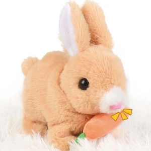 Robot Rabbit Toy Plush Electronic Rabbit Walking Jumping Cute Pet Running Shake Ears Electric Animal Toys For Kids Baby Gifts ,Easter Gift