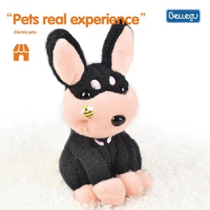 New design children's net red electric bee dog learns to talk and sing and bark rotating moving stuffed plush toys dolls