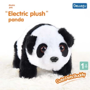 Electric Plush Panda Pet Toys Children Battery Operation Walking Panda Stuffed Plush Animal Doll Toy