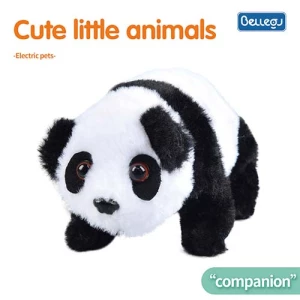 Electric Plush Panda Pet Toys Children Battery Operation Walking Panda Stuffed Plush Animal Doll Toy