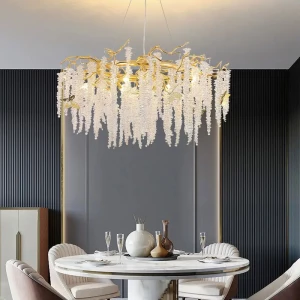 Rustic bedroom dining room pendant light fixtures lighting chandeliers ceiling luxury gold led modern K9 crystal chandeliers