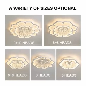 Home Decoration Indoor Lotus House Lighting Ceiling Pendant Light Modern for Ceiling Lamp