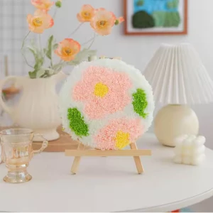 Hot Household Products Cute Moss Props Yarn Diy Beginner Embroidery Kit Mat Craft Kit With Materials