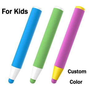 Factory wholesale price customize logo safety material kids stylus pen for Android