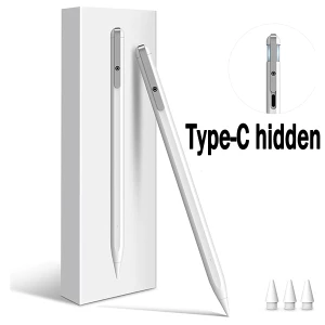 Apple pencil cheap alternative OEM Apple pencil experience high quality Factory price customize logo Fast-charging type-C hidden stylus pen for iPad palm rejection custom logo