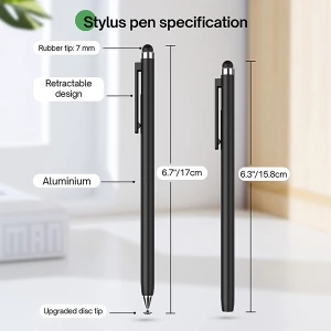 Manufacture wholesale pressed magnetic  absorb stylus pen (2pcs/set)