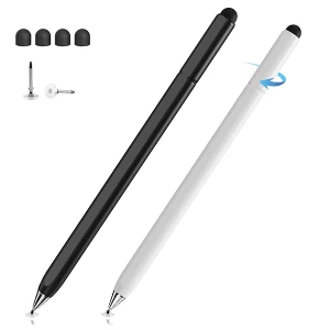 Factory direct wholesales 2 in 1 rotating sucker pen for different touch screen Andriod IOS