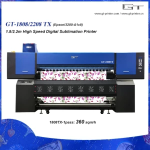 GT-2208TX2.2m Industrial High Speed Digital Sublimation Printer  1.9m 2.2m 2.6m 3.2m 3.3M 4.3m Digital Heat Printer